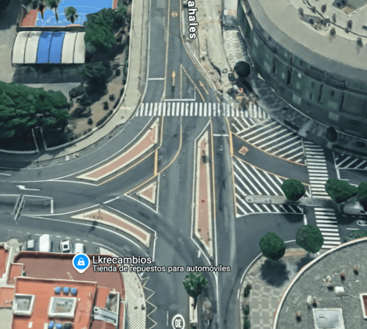 Imagen actual cruce Los Tarahales