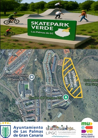 SkatePark Respira Verde Zona Deportiva Ciudad del Campo - Piletas