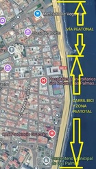 Foto que identifica el tramo de la Avenida Marítima que se propone regular